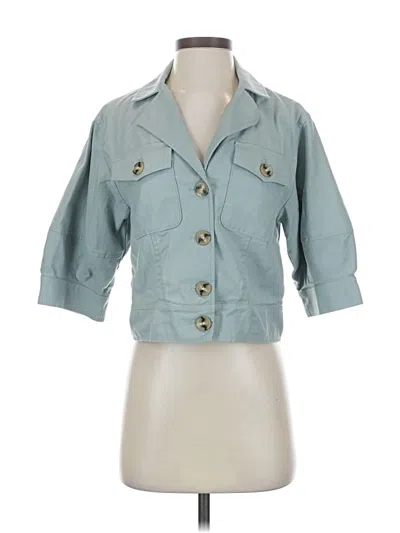 Pre-owned Ann Taylor Loft Outlet Denim Jacket In Blue