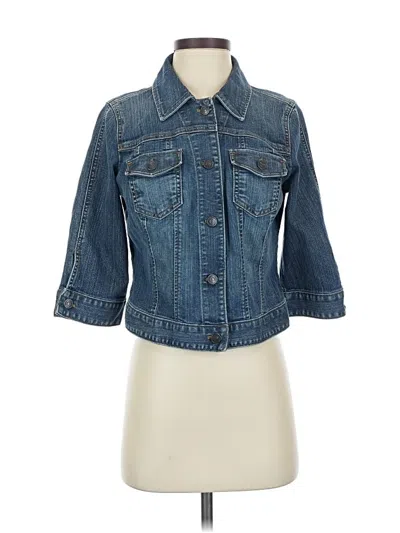 Pre-owned Ann Taylor Loft Outlet Denim Jacket In Blue