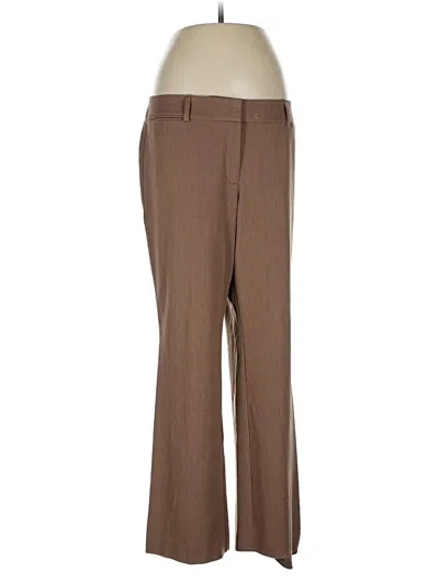 Pre-owned Ann Taylor Loft Outlet Dress Pants In Brown