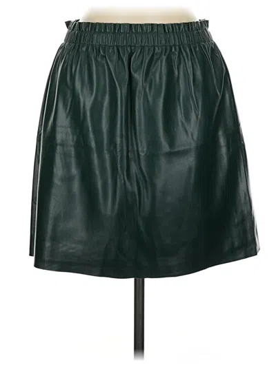 Ann Taylor Loft Outlet Faux Leather Skirt In Green