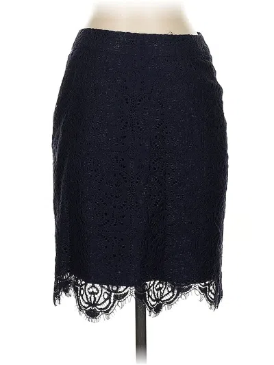 Pre-owned Ann Taylor Loft Outlet Formal Skirt In Blue