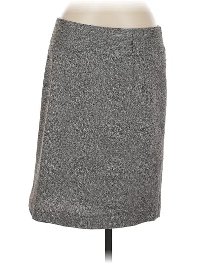 Pre-owned Ann Taylor Loft Outlet Formal Skirt In Gray