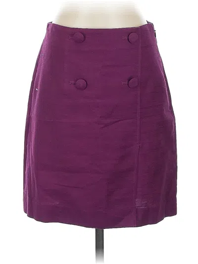 Pre-owned Ann Taylor Loft Outlet Formal Skirt In Purple