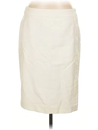 Pre-owned Ann Taylor Loft Outlet Formal Skirt In White