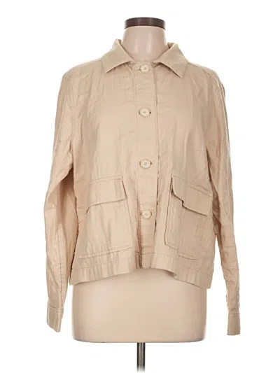 Pre-owned Ann Taylor Loft Outlet Jacket In Tan