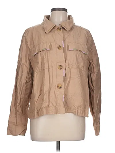 Pre-owned Ann Taylor Loft Outlet Jacket In Tan