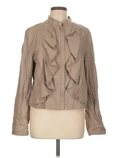 Pre-owned Ann Taylor Loft Outlet Jacket In Tan
