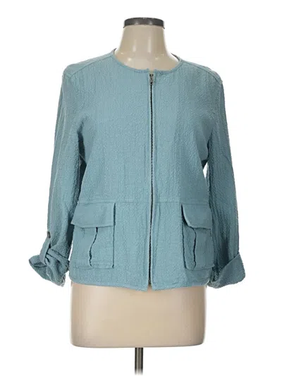 Pre-owned Ann Taylor Loft Outlet Jacket In Teal