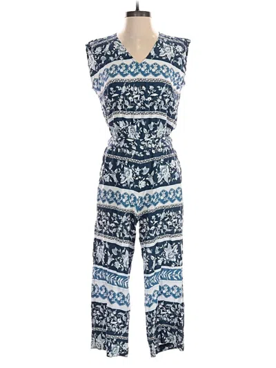 Pre-owned Ann Taylor Loft Outlet Jumpsuit In Blue