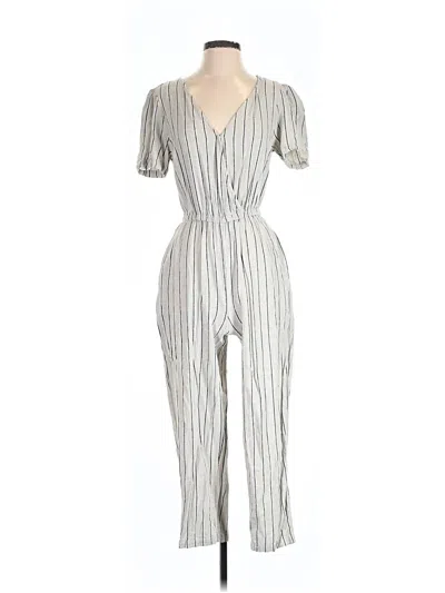 Pre-owned Ann Taylor Loft Outlet Jumpsuit In Gray