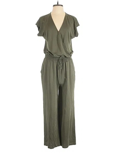 Pre-owned Ann Taylor Loft Outlet Jumpsuit In Green