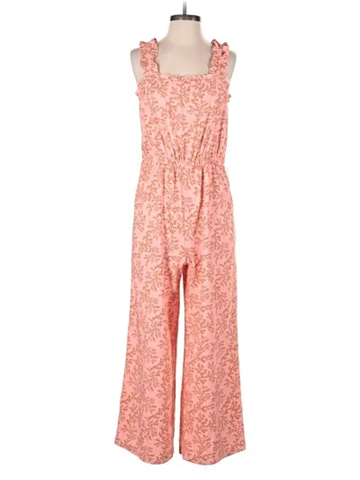 Pre-owned Ann Taylor Loft Outlet Jumpsuit In Pink