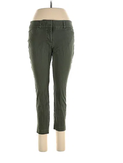 Pre-owned Ann Taylor Loft Outlet Khaki Pant In Green