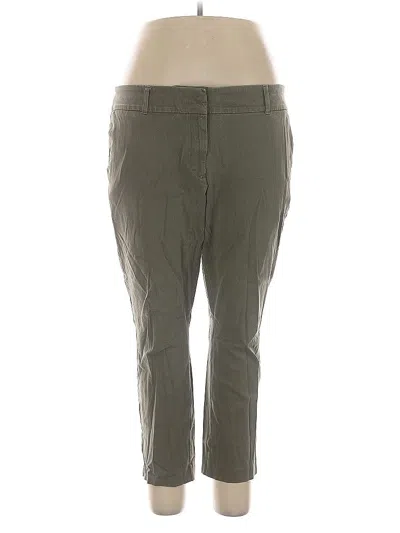 Pre-owned Ann Taylor Loft Outlet Khaki Pant In Green