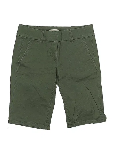 Pre-owned Ann Taylor Loft Outlet Khaki Shorts In Green