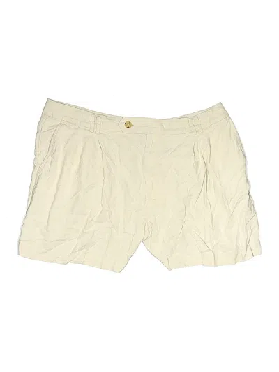 Pre-owned Ann Taylor Loft Outlet Khaki Shorts In White