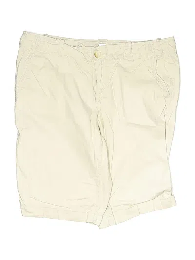 Pre-owned Ann Taylor Loft Outlet Khaki Shorts In White