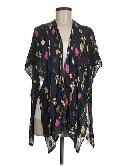 Pre-owned Ann Taylor Loft Outlet Kimono In Black