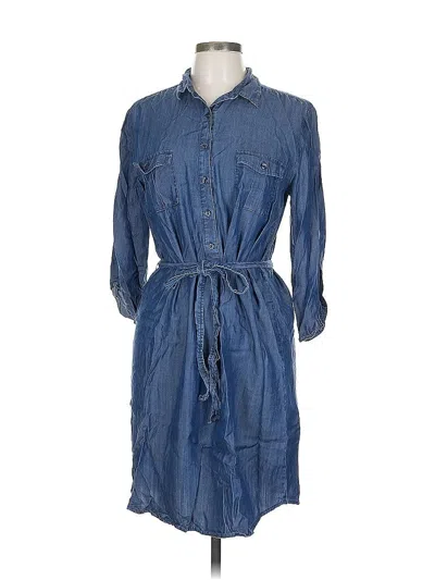 Pre-owned Ann Taylor Loft Outlet Kimono In Blue