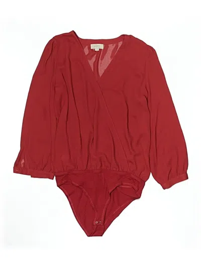 Pre-owned Ann Taylor Loft Outlet Kimono In Burgundy