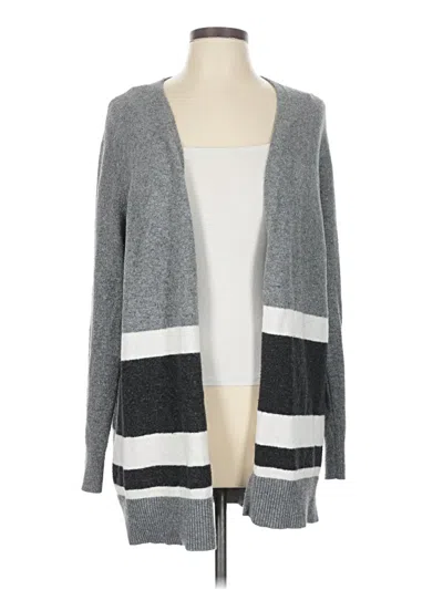 Pre-owned Ann Taylor Loft Outlet Kimono In Gray