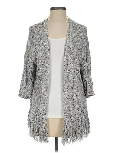 Pre-owned Ann Taylor Loft Outlet Kimono In Gray