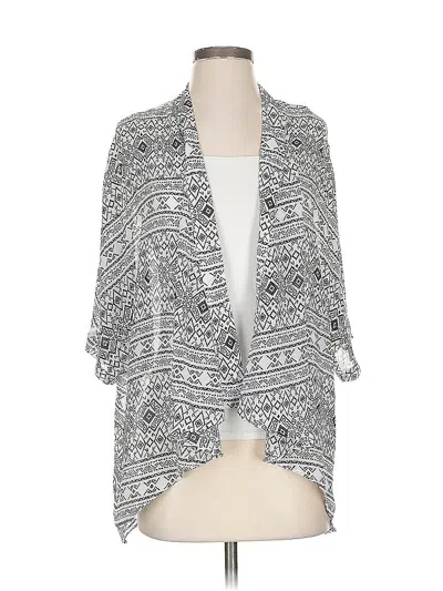 Pre-owned Ann Taylor Loft Outlet Kimono In Silver