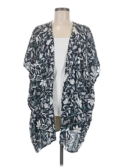 Pre-owned Ann Taylor Loft Outlet Kimono In Teal