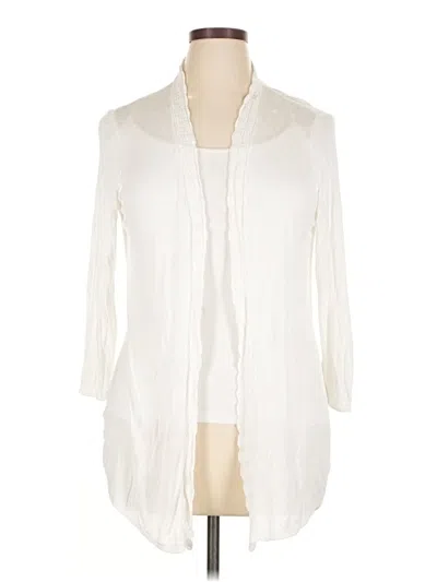 Pre-owned Ann Taylor Loft Outlet Kimono In White