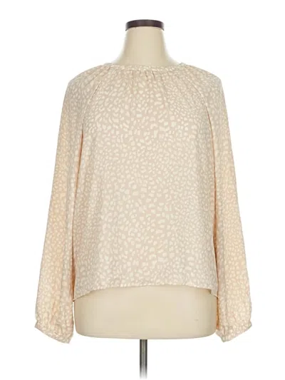Ann Taylor Loft Outlet Long Sleeve Blouse In Neutral