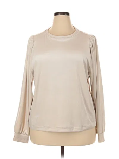 Ann Taylor Loft Outlet Long Sleeve Blouse In White