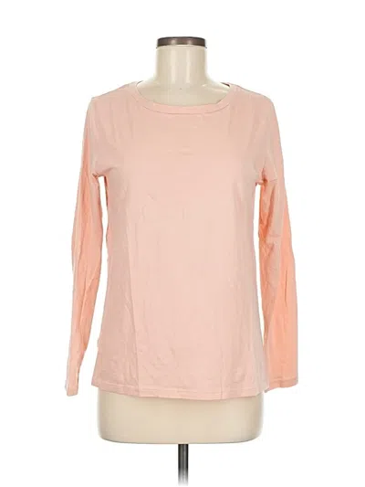Pre-owned Ann Taylor Loft Outlet Long Sleeve T-shirt In Pink