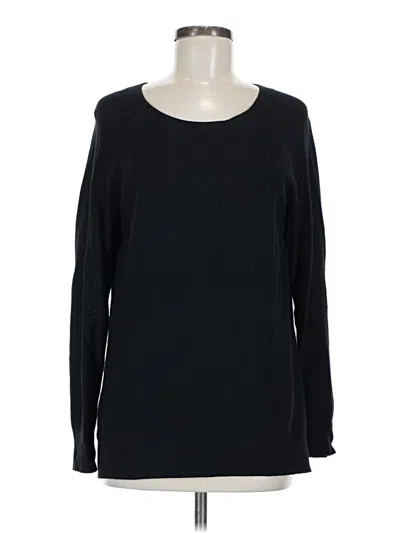 Pre-owned Ann Taylor Loft Outlet Long Sleeve T-shirt In Black