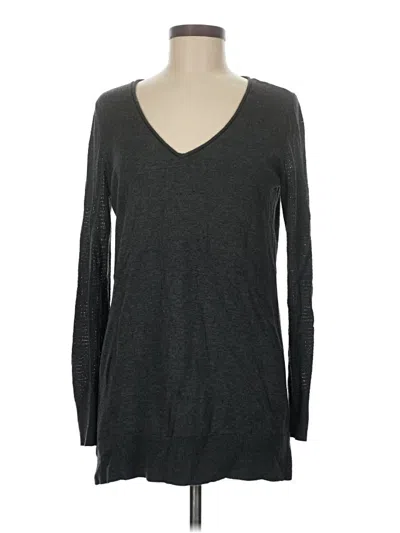 Pre-owned Ann Taylor Loft Outlet Long Sleeve T-shirt In Gray