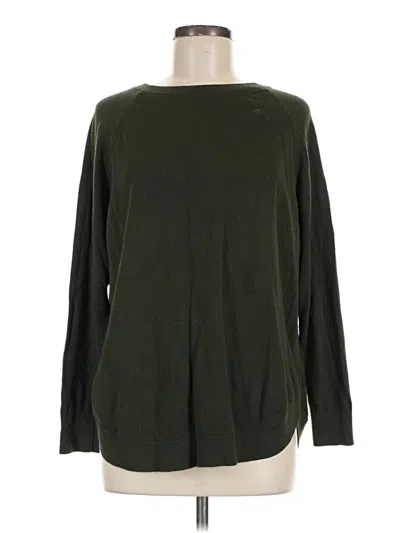 Pre-owned Ann Taylor Loft Outlet Long Sleeve T-shirt In Green