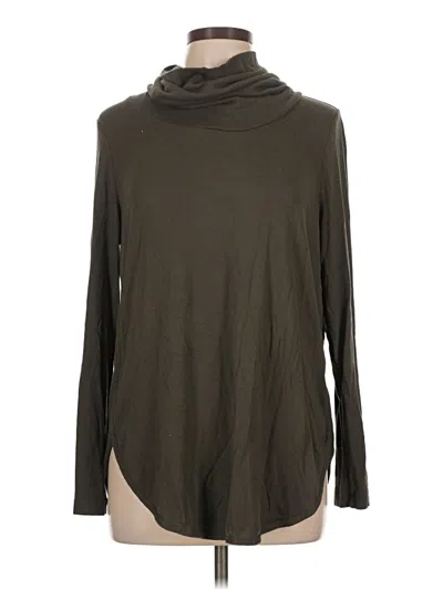 Pre-owned Ann Taylor Loft Outlet Long Sleeve Turtleneck In Brown
