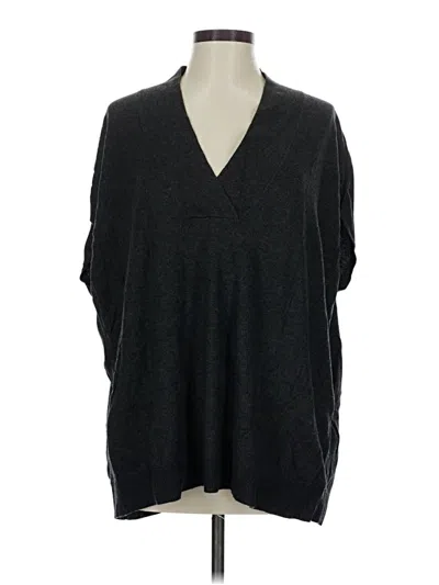 Pre-owned Ann Taylor Loft Outlet Poncho In Black