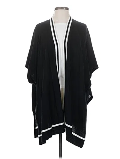 Pre-owned Ann Taylor Loft Outlet Poncho In Black