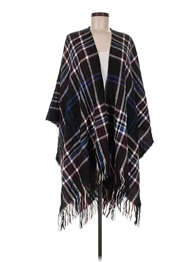 Pre-owned Ann Taylor Loft Outlet Poncho In Black