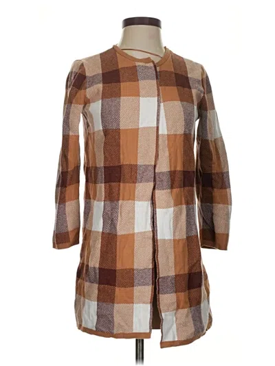 Pre-owned Ann Taylor Loft Outlet Poncho In Brown