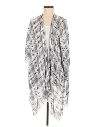 Pre-owned Ann Taylor Loft Outlet Poncho In Gray