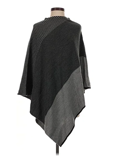 Pre-owned Ann Taylor Loft Outlet Poncho In Gray