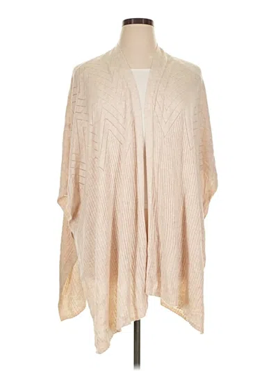 Pre-owned Ann Taylor Loft Outlet Poncho In Tan