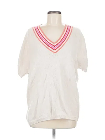 Pre-owned Ann Taylor Loft Outlet Poncho In White