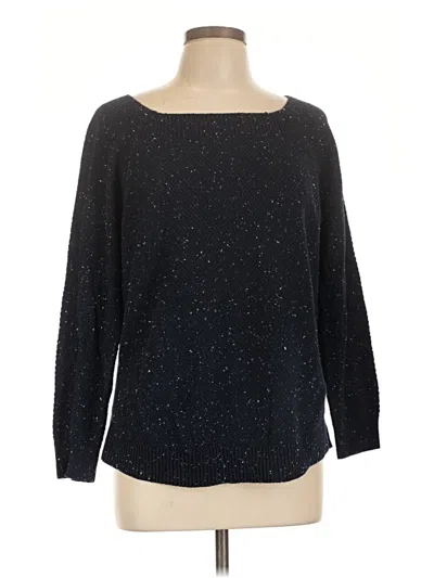 Pre-owned Ann Taylor Loft Outlet Pullover Sweater In Black