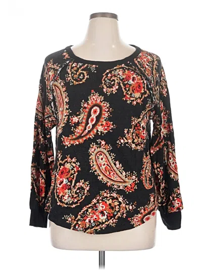 Pre-owned Ann Taylor Loft Outlet Pullover Sweater In Black