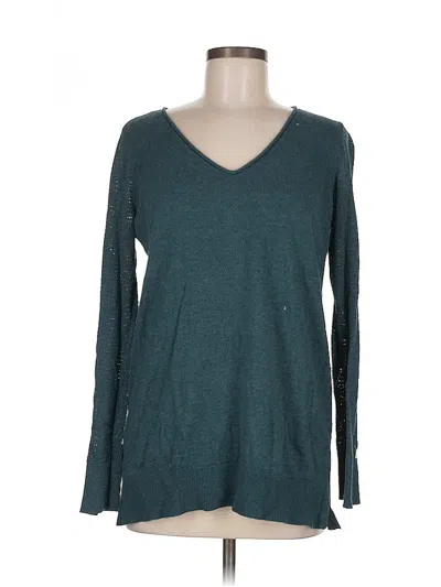 Pre-owned Ann Taylor Loft Outlet Pullover Sweater In Blue