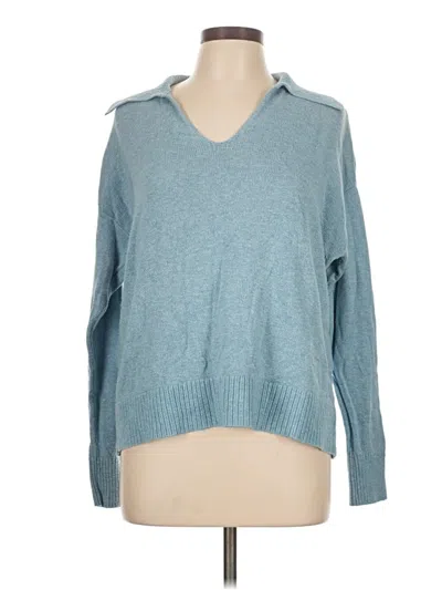 Pre-owned Ann Taylor Loft Outlet Pullover Sweater In Blue