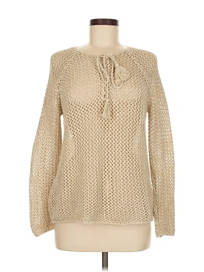 Pre-owned Ann Taylor Loft Outlet Pullover Sweater In Brown