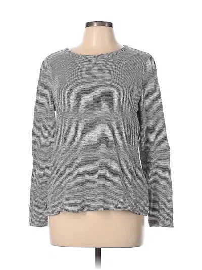 Pre-owned Ann Taylor Loft Outlet Pullover Sweater In Gray